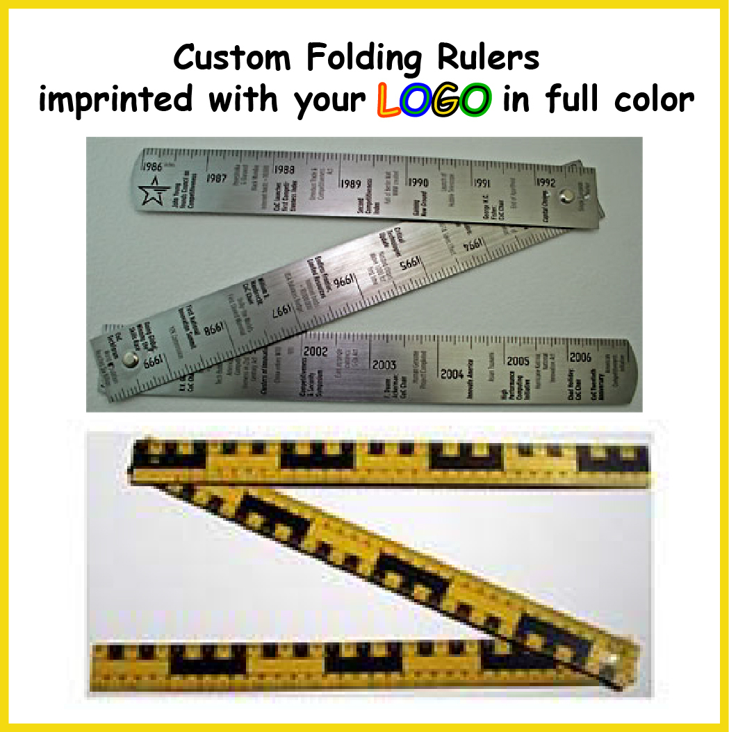 Custom Promotional Folding Rulers with Logo