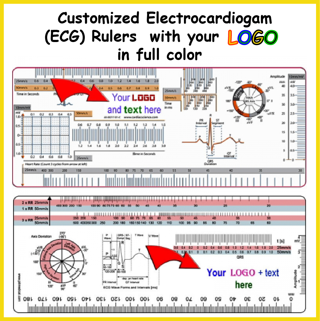 Promotional ECG Rulers/Templates with Logo